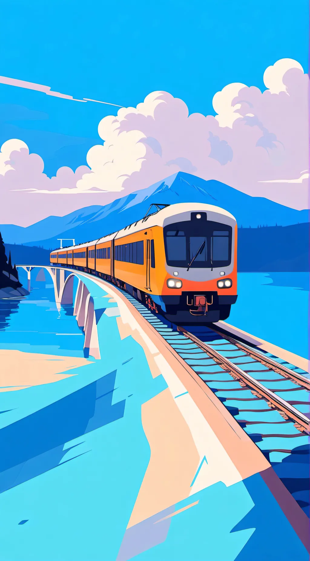 ai character: Murd on train background