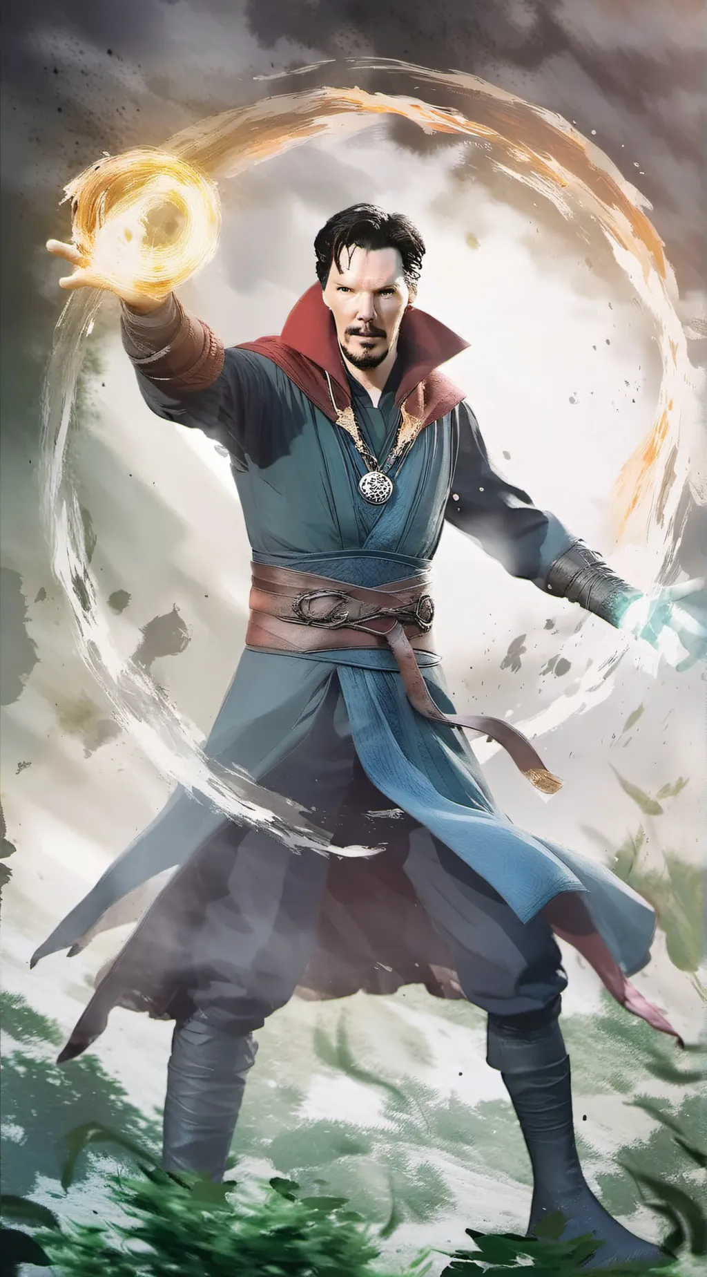 ai character: Dr Strange  background