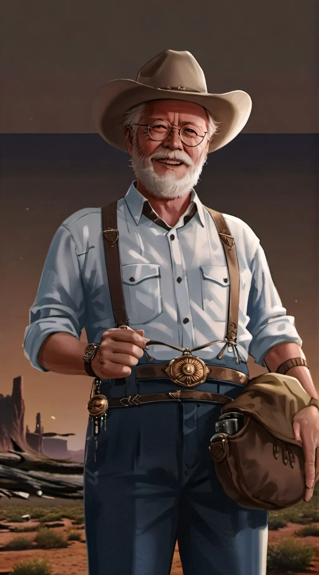 ai character: John Hammond background