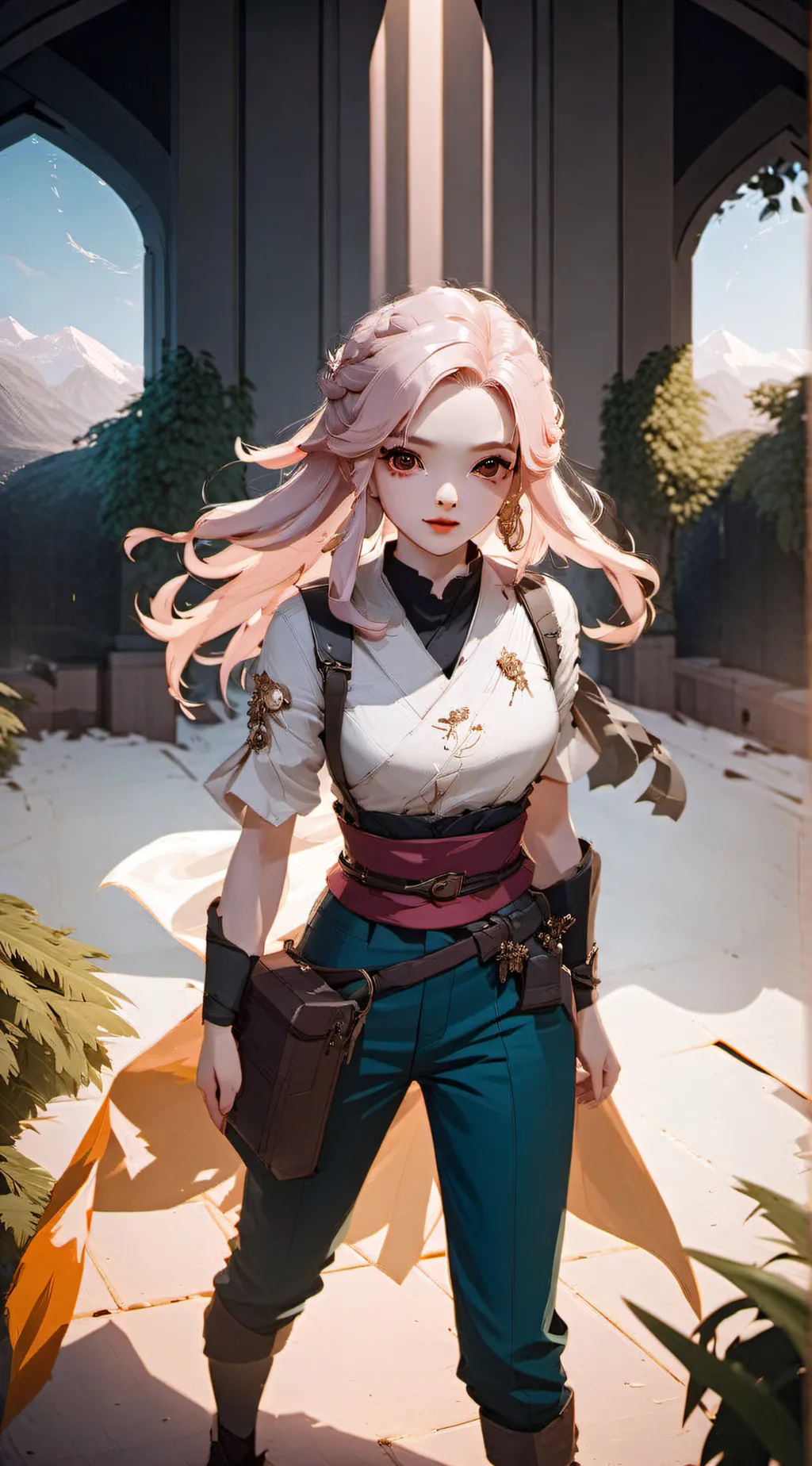 ai character: HAMIRA SAKURA background