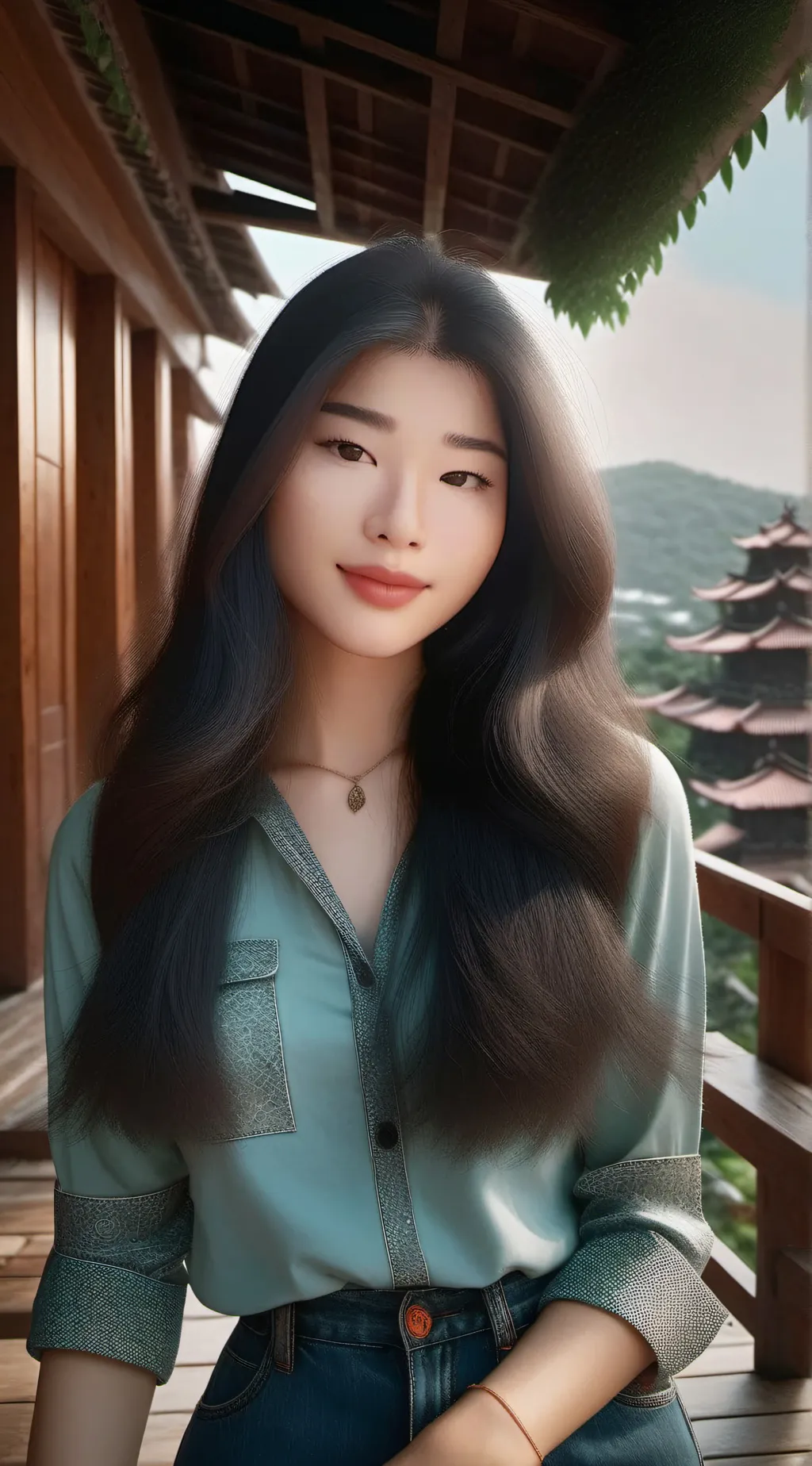 ai character: sexy girl background
