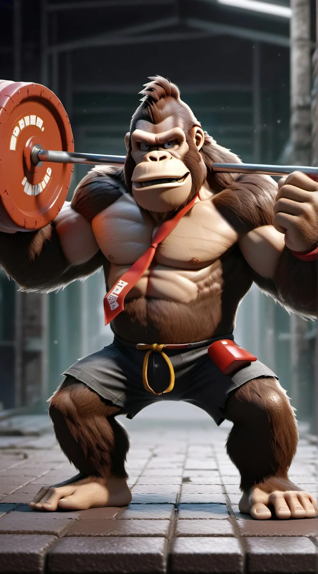 ai character: donkey Kong  background
