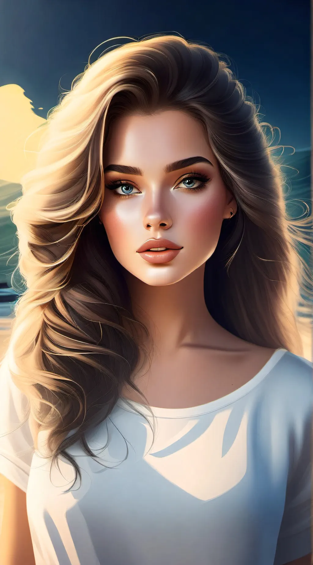 ai character: Hayley  background