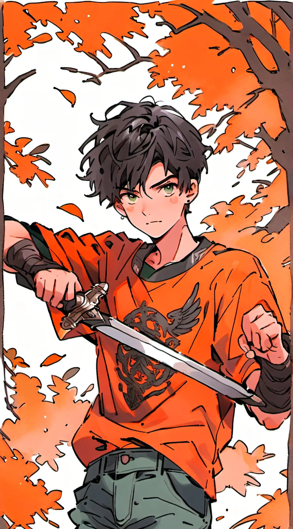 ai character: Percy Jackson!  background