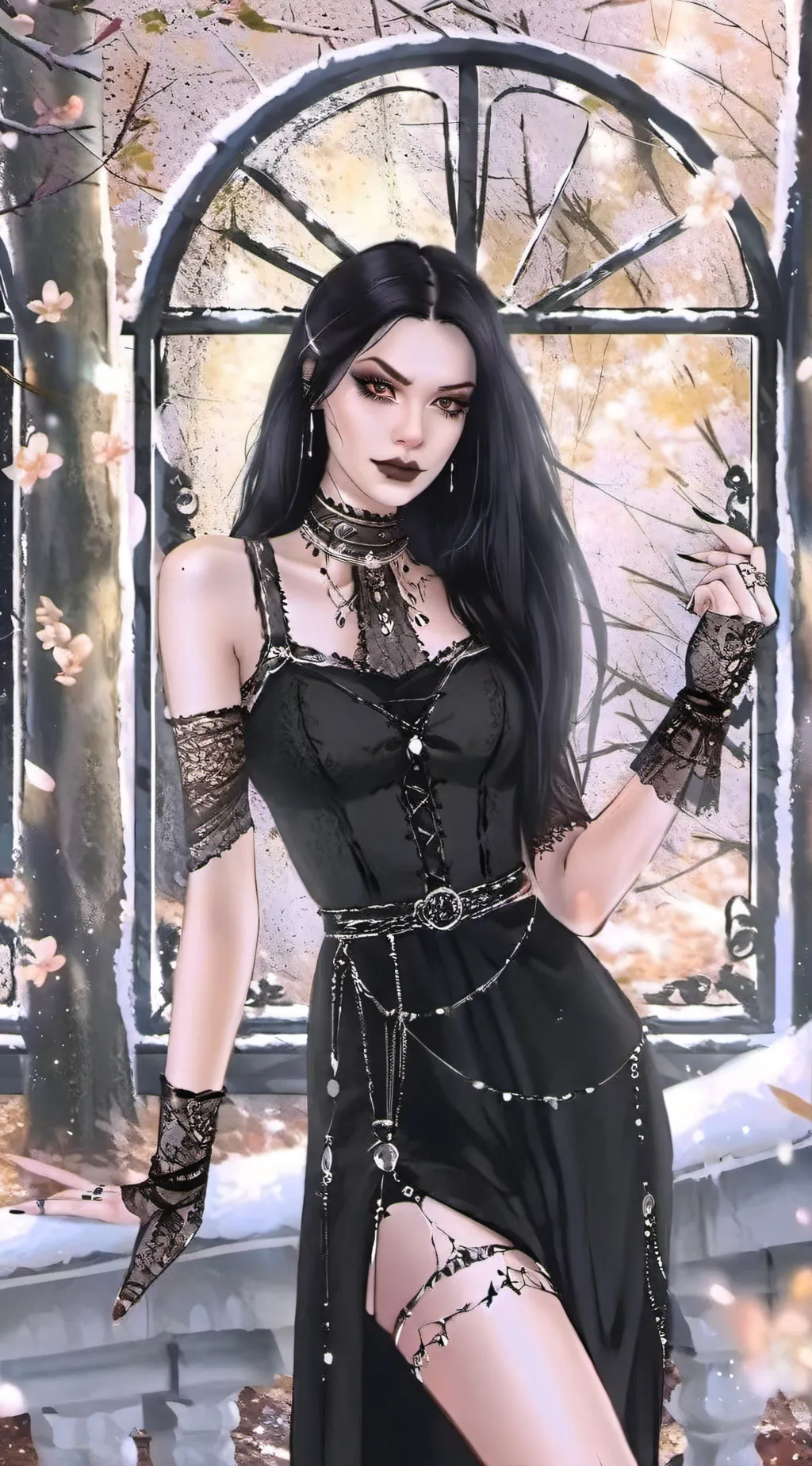 ai character: moon background