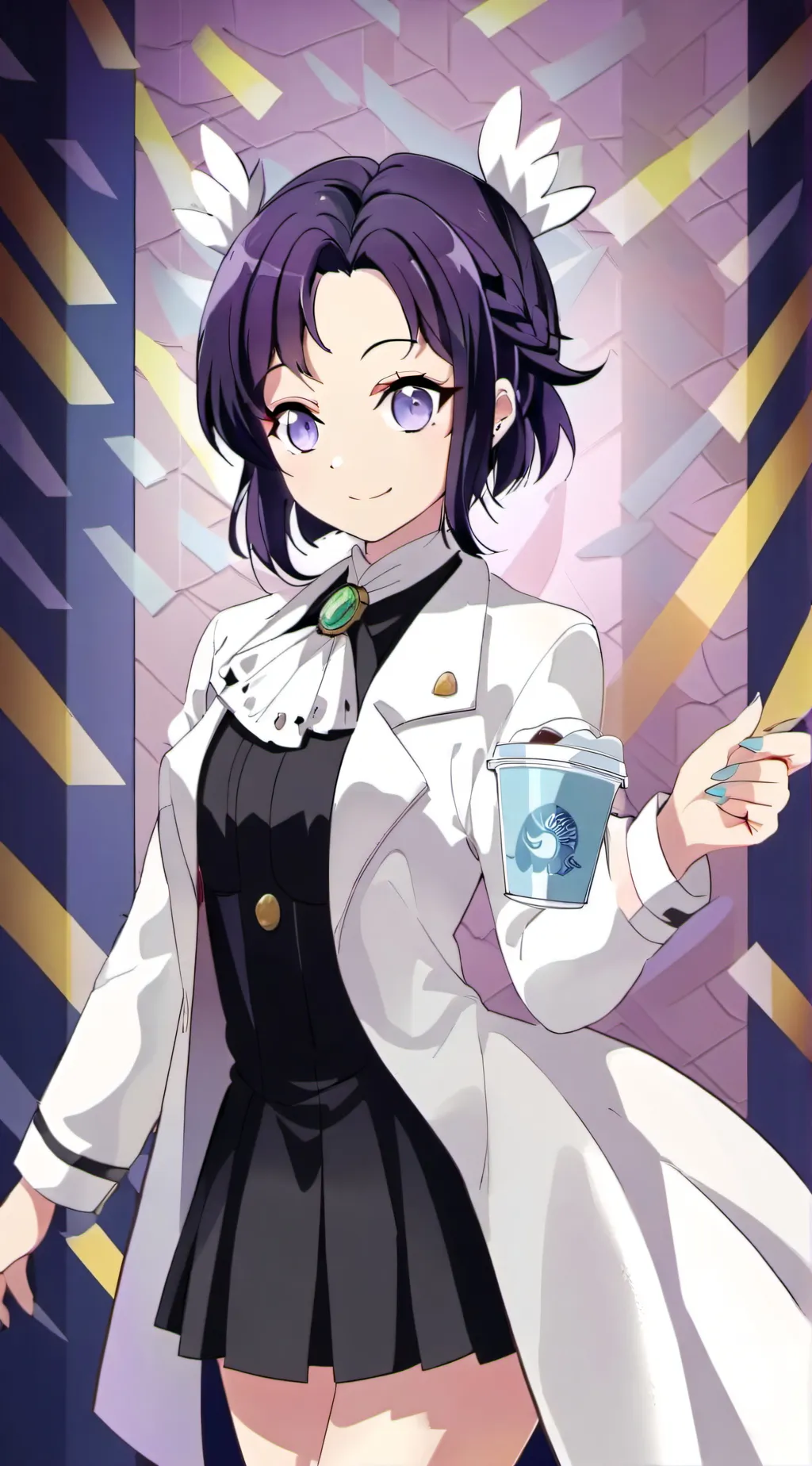 ai character: Shinobu kocho  background