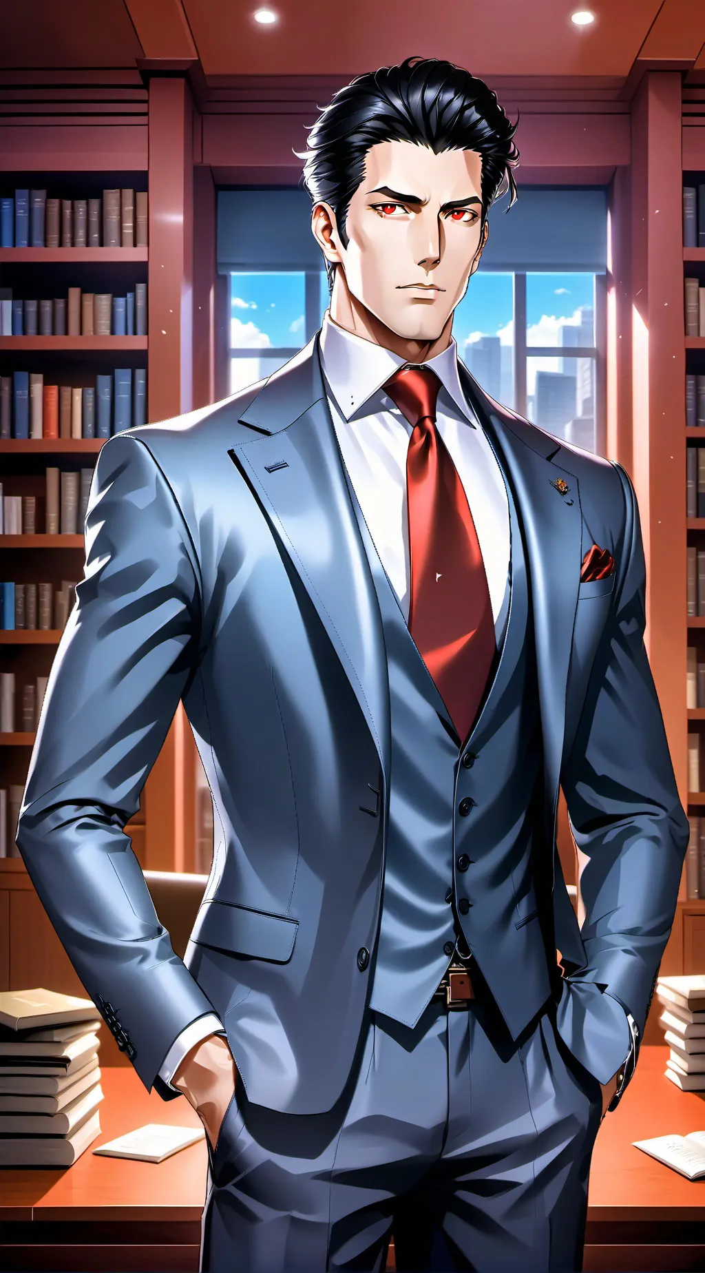 ai character: Damien background