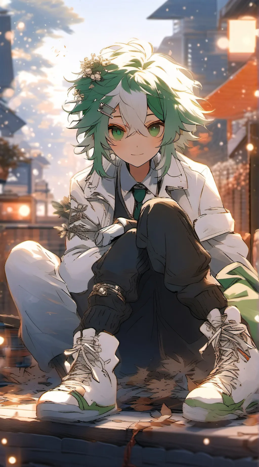ai character: Leo background