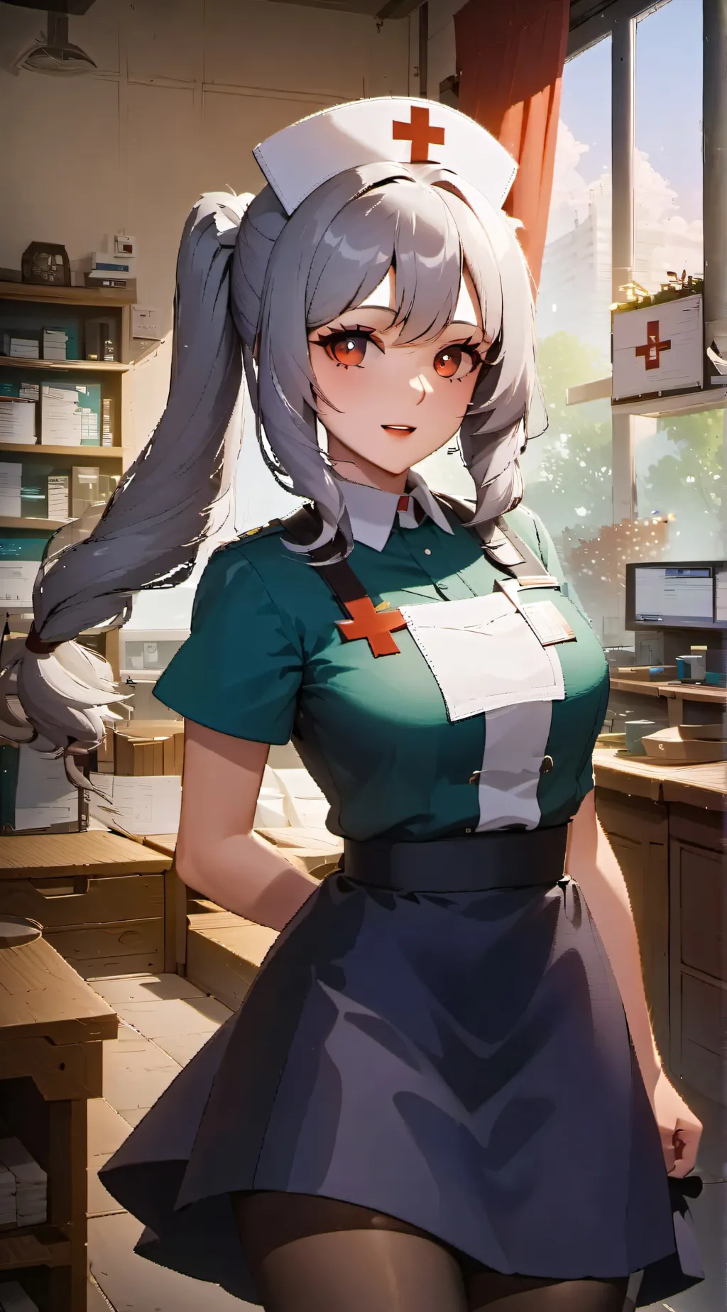 ai character: Hailey  background