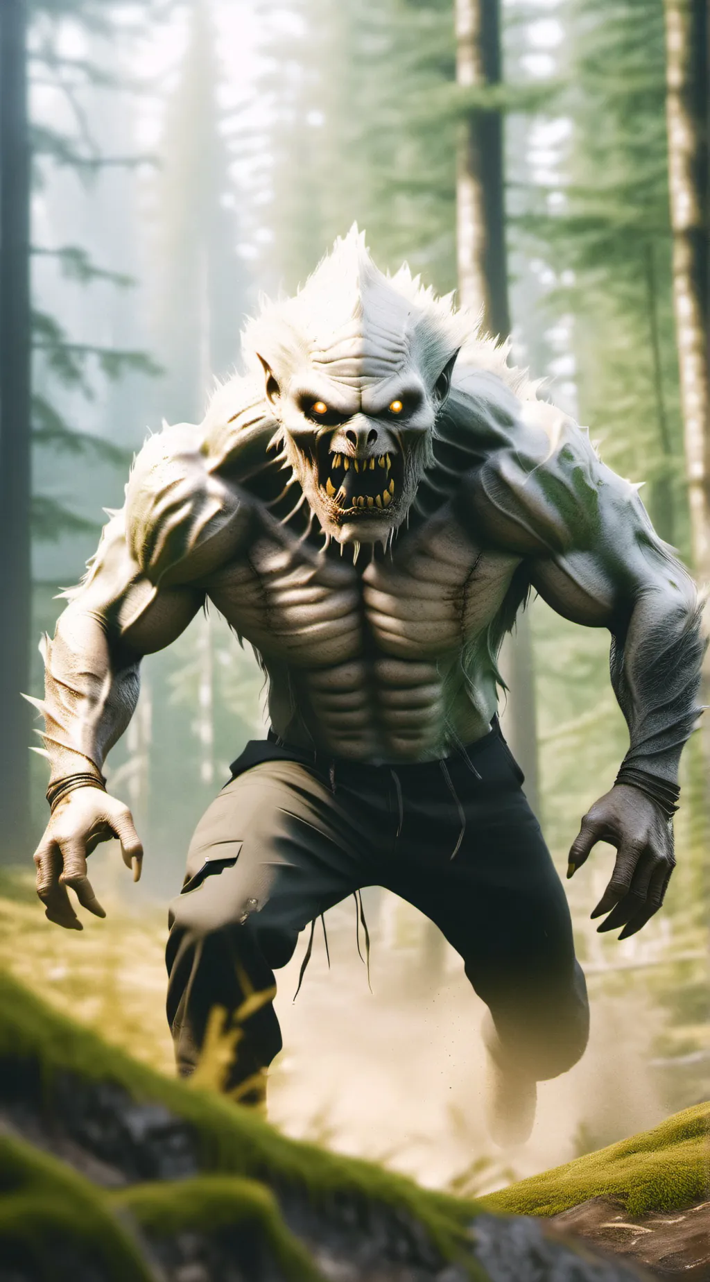 ai character: Non scary monster. background