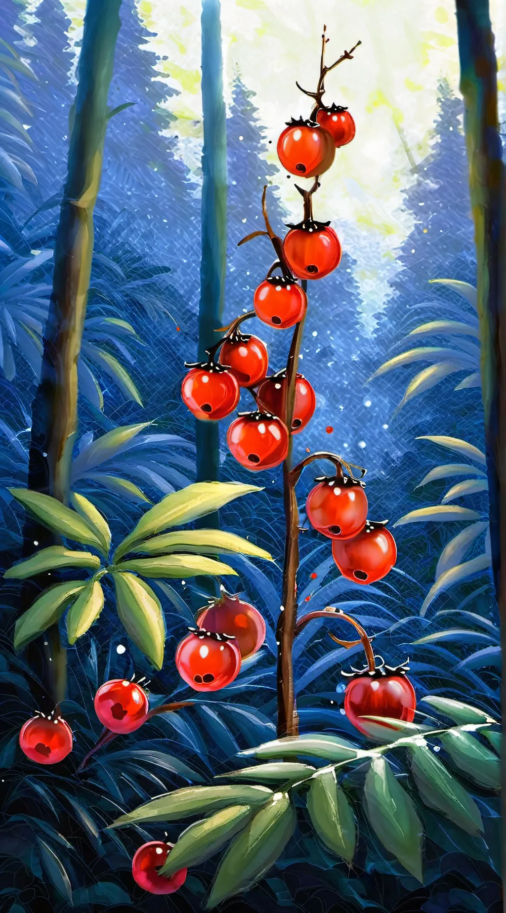 ai character: Berry background