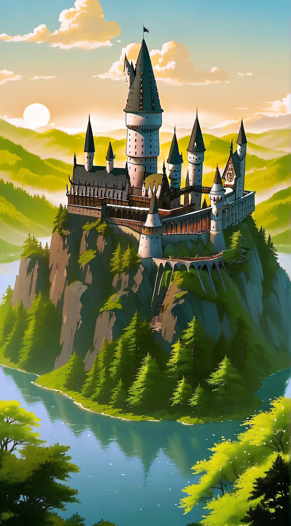 ai character: Hogwarts background