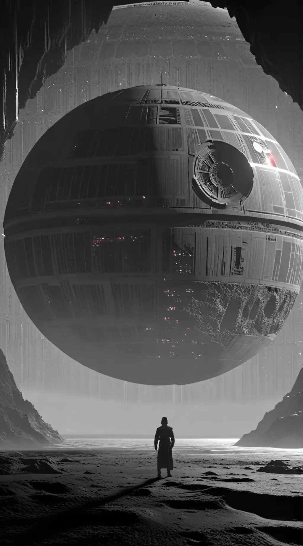 ai character: The Death Star background