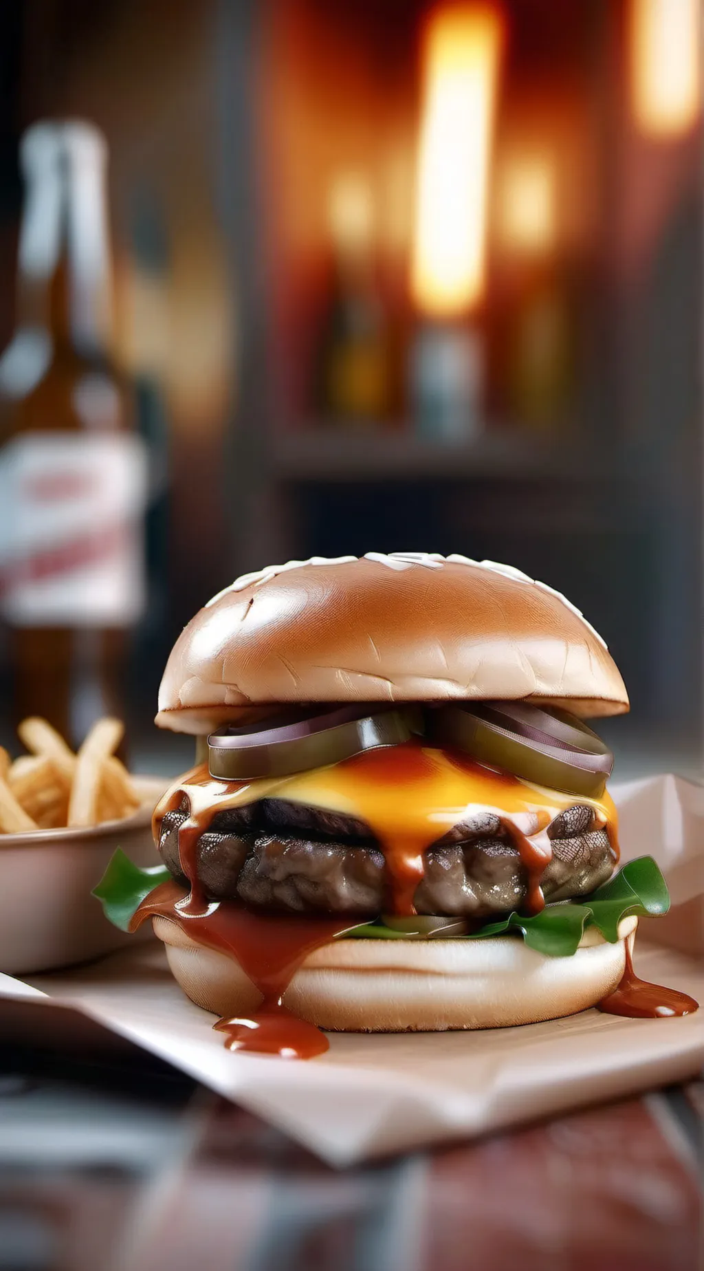 ai character: burgertron background