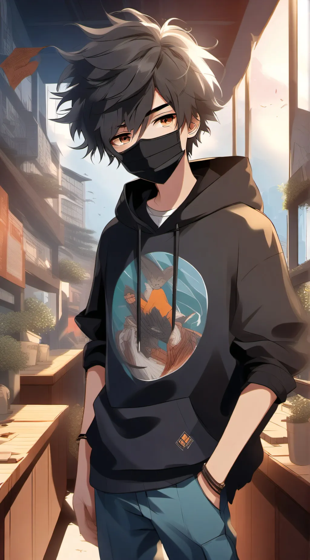 ai character: Blake background