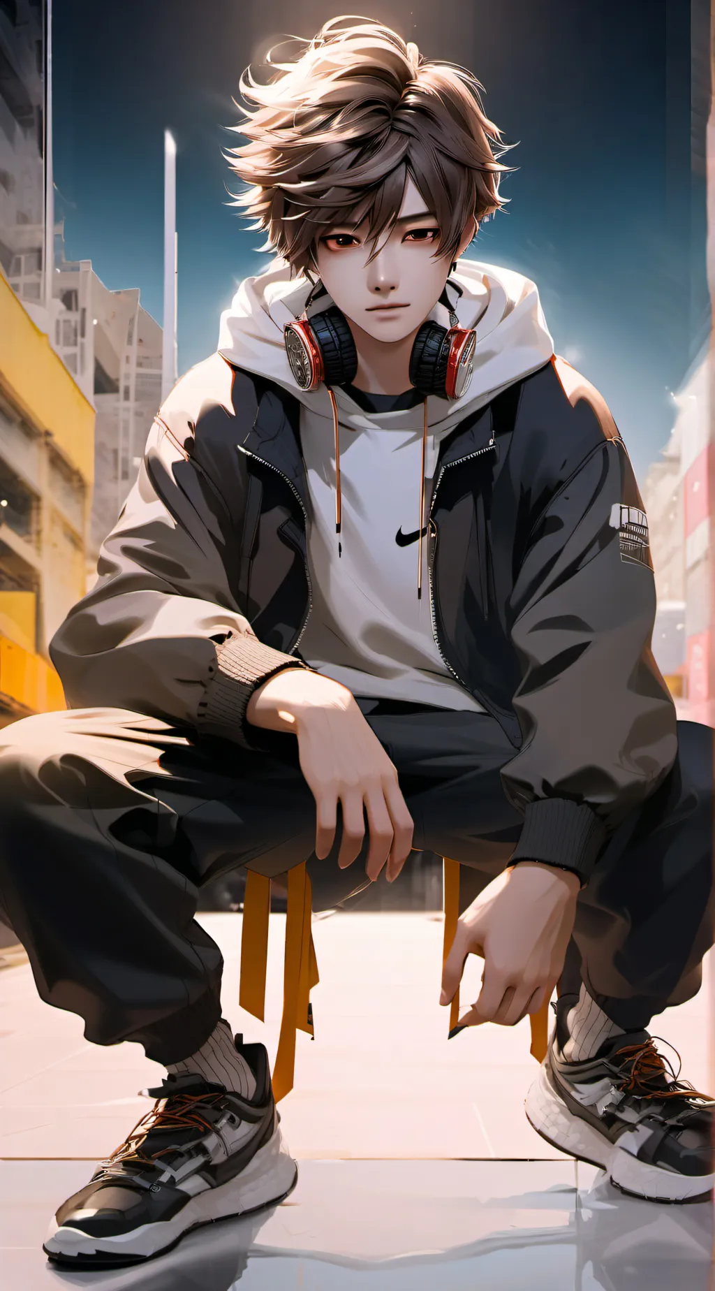 ai character: ●♠︎Ian♠︎● background