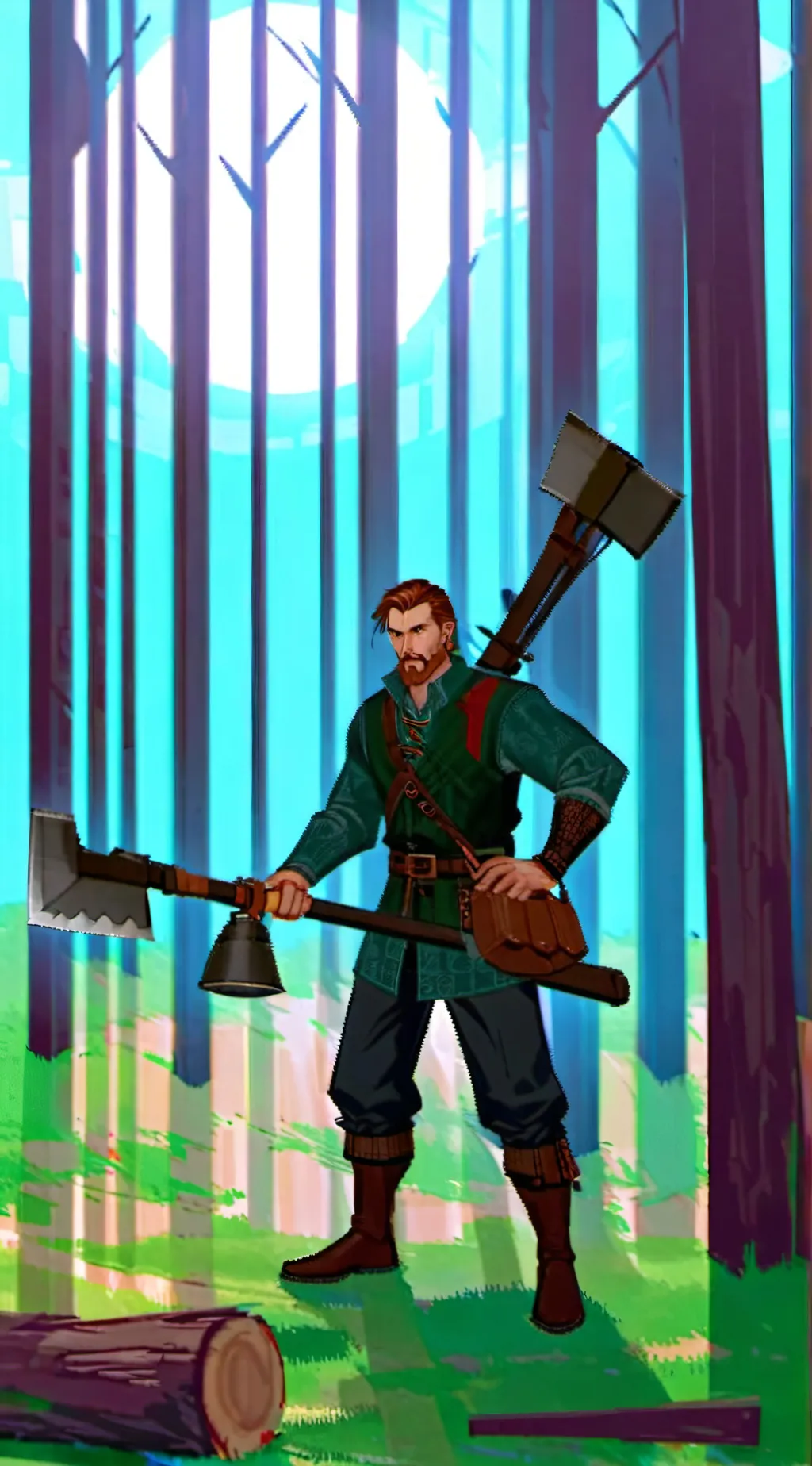 ai character: Steve (Minecraft) background