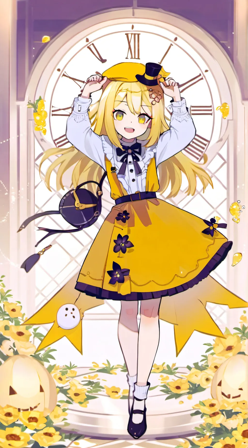 ai character: Yellow  background