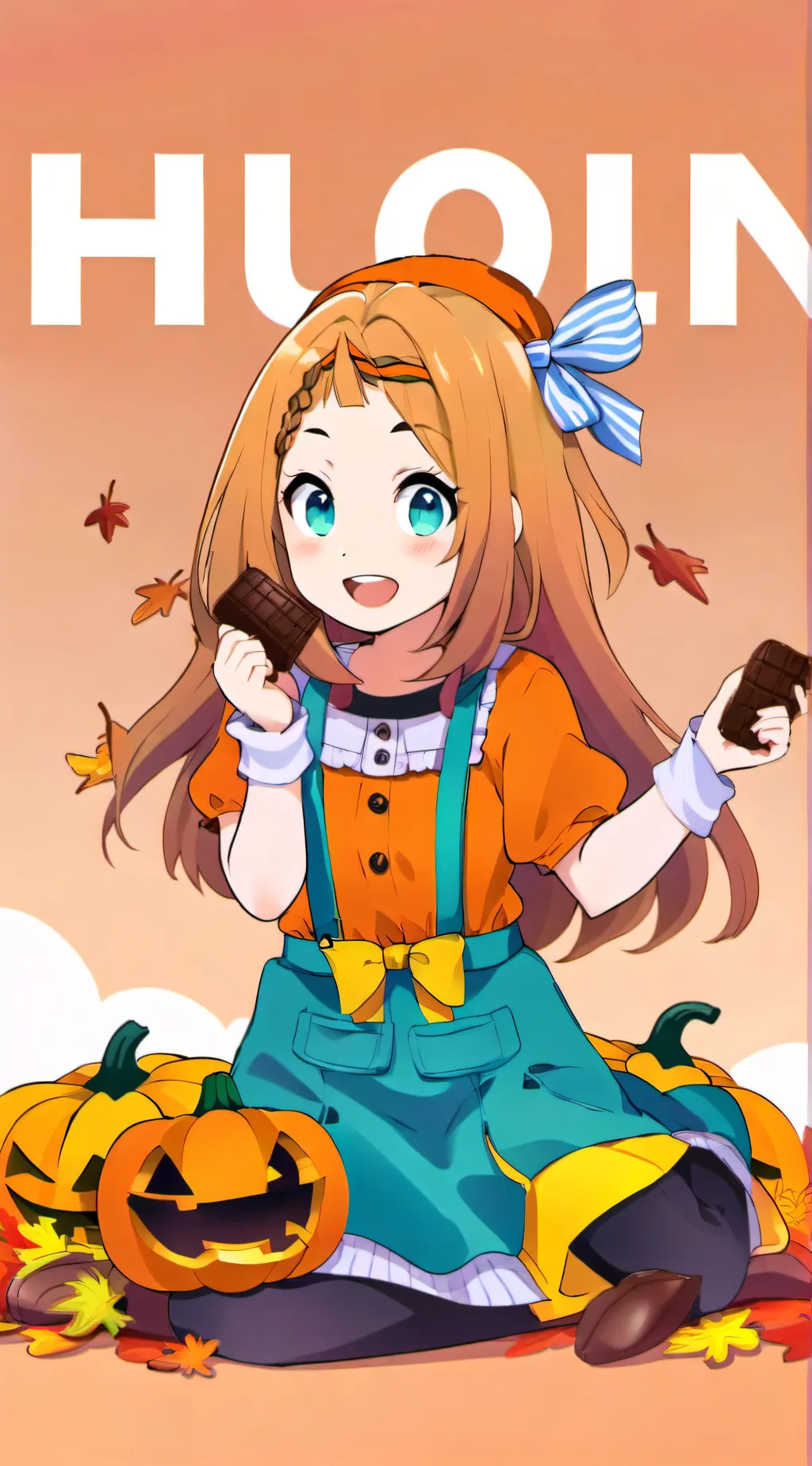 ai character: Orange  background