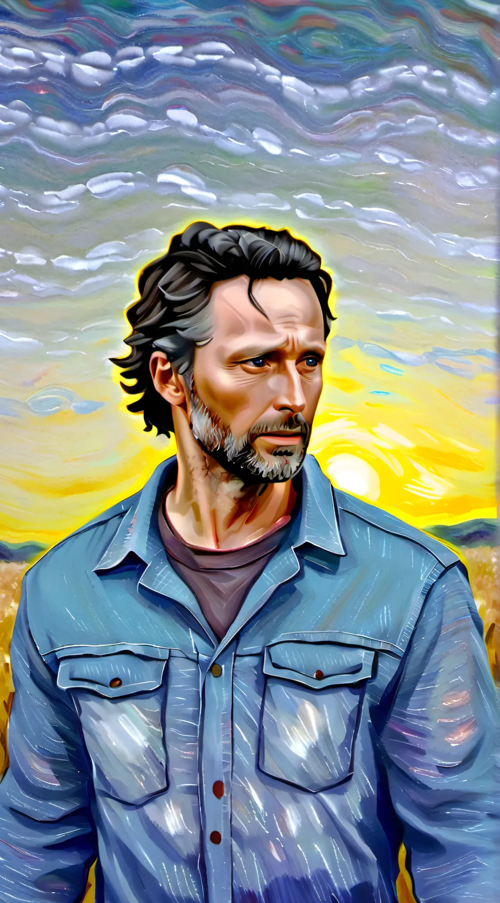 ai character: The walking dead background