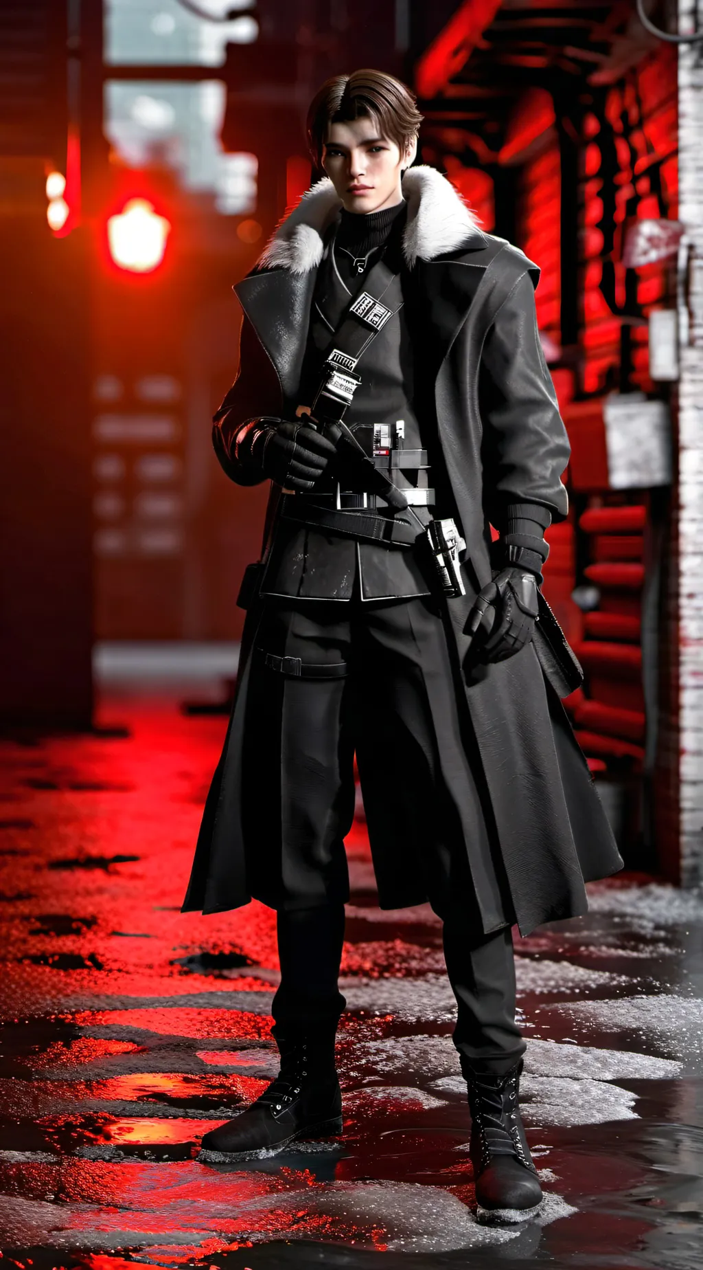 ai character: Parker Korrus  background