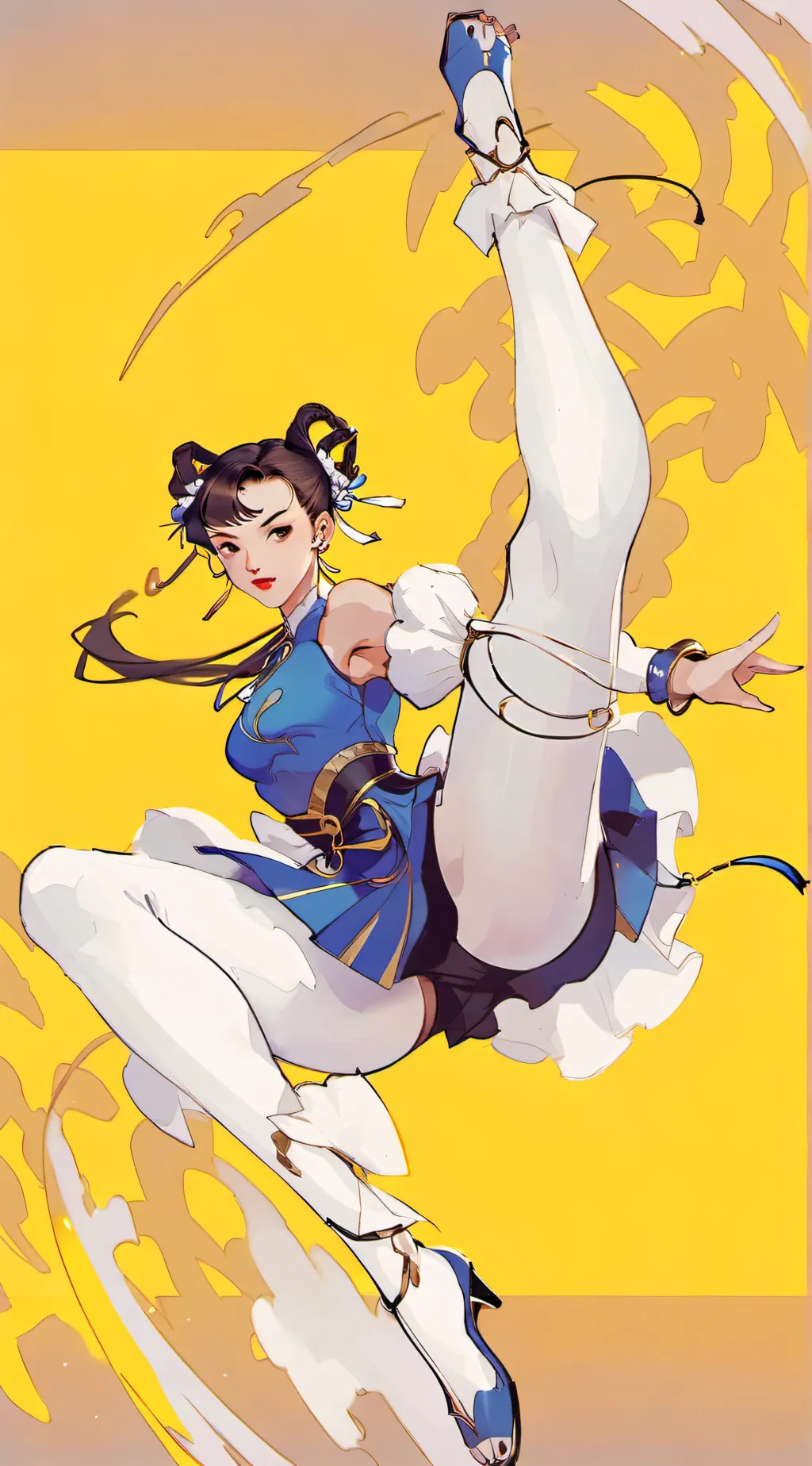 ai character: Chun li  background