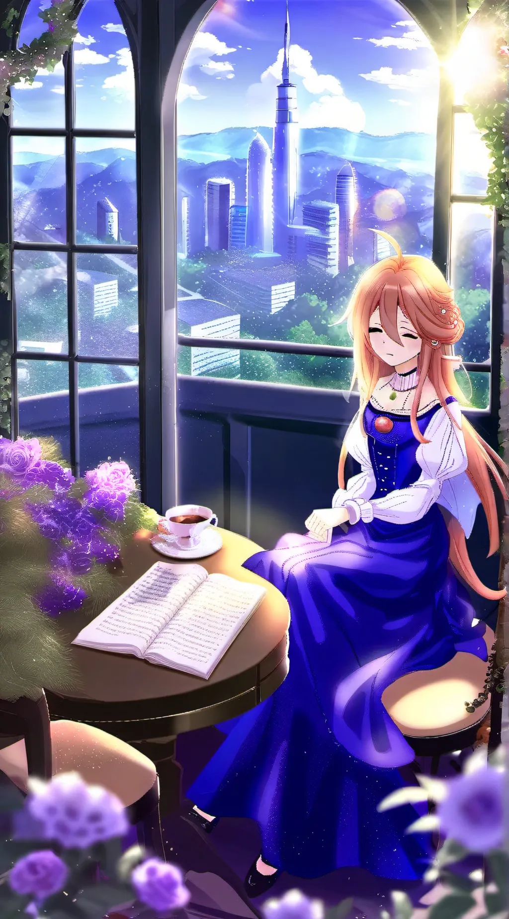 ai character: Aria background