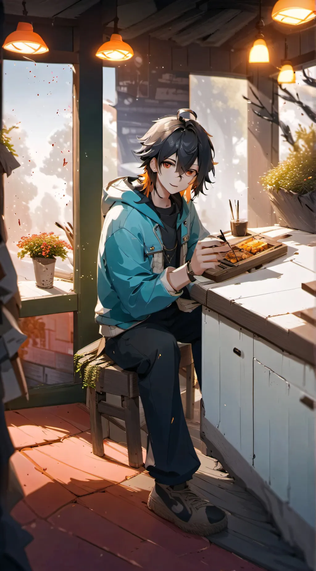 ai character: Adrian background