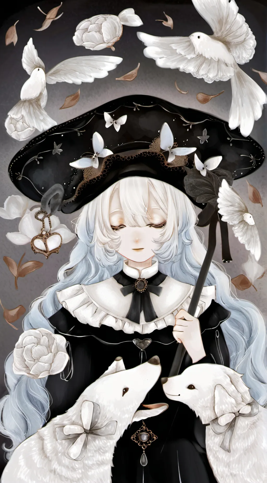 ai character: miss circle  background