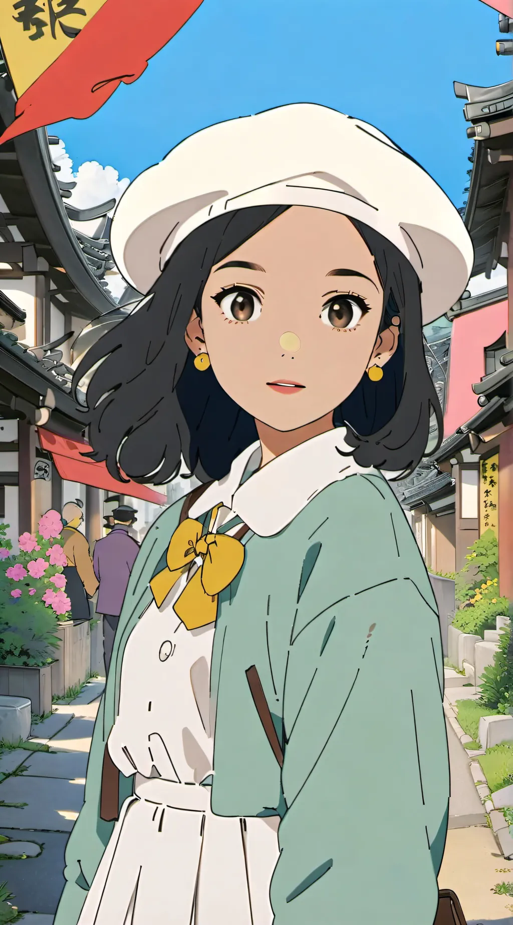 ai character: Hi background