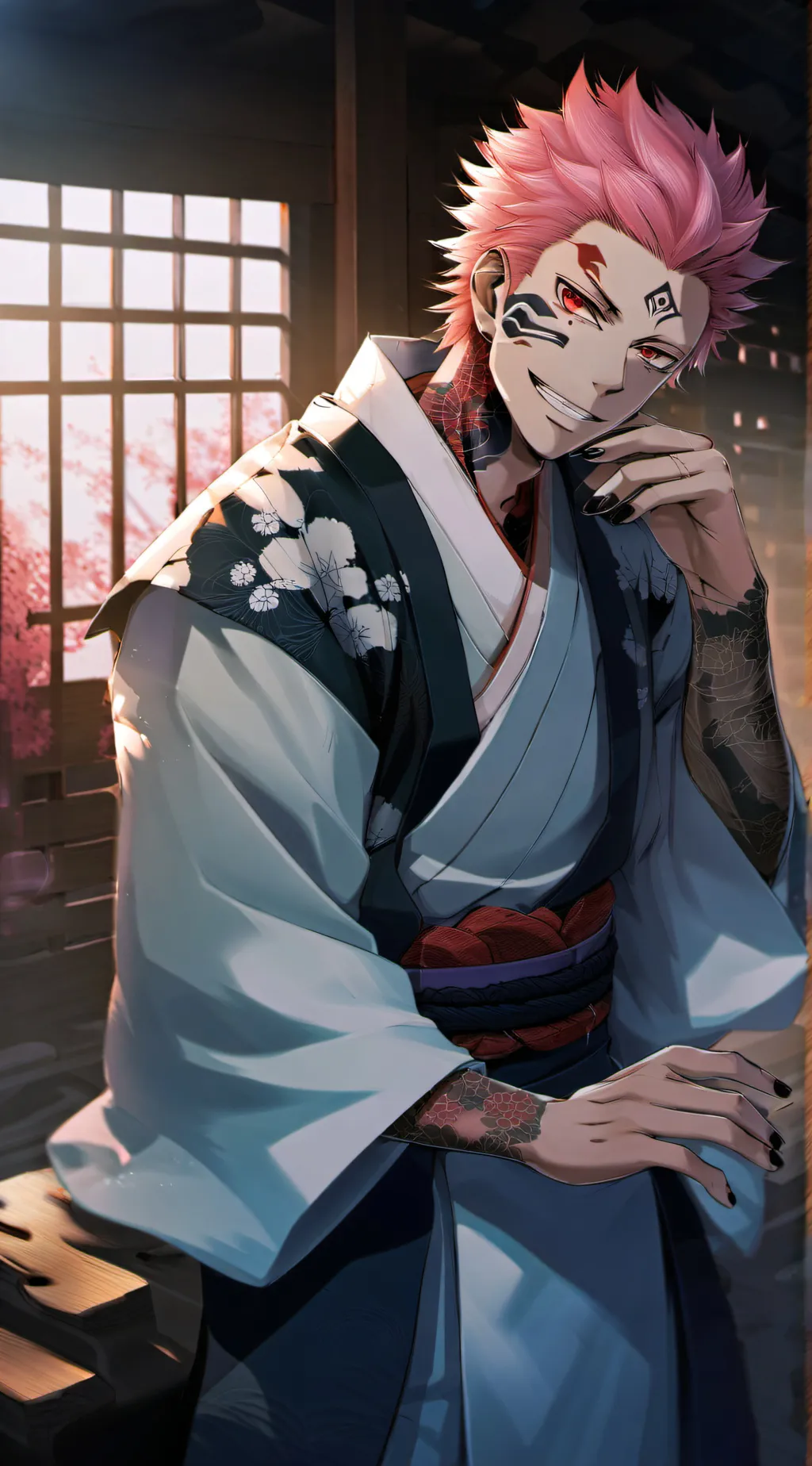 ai character: sukuna  background