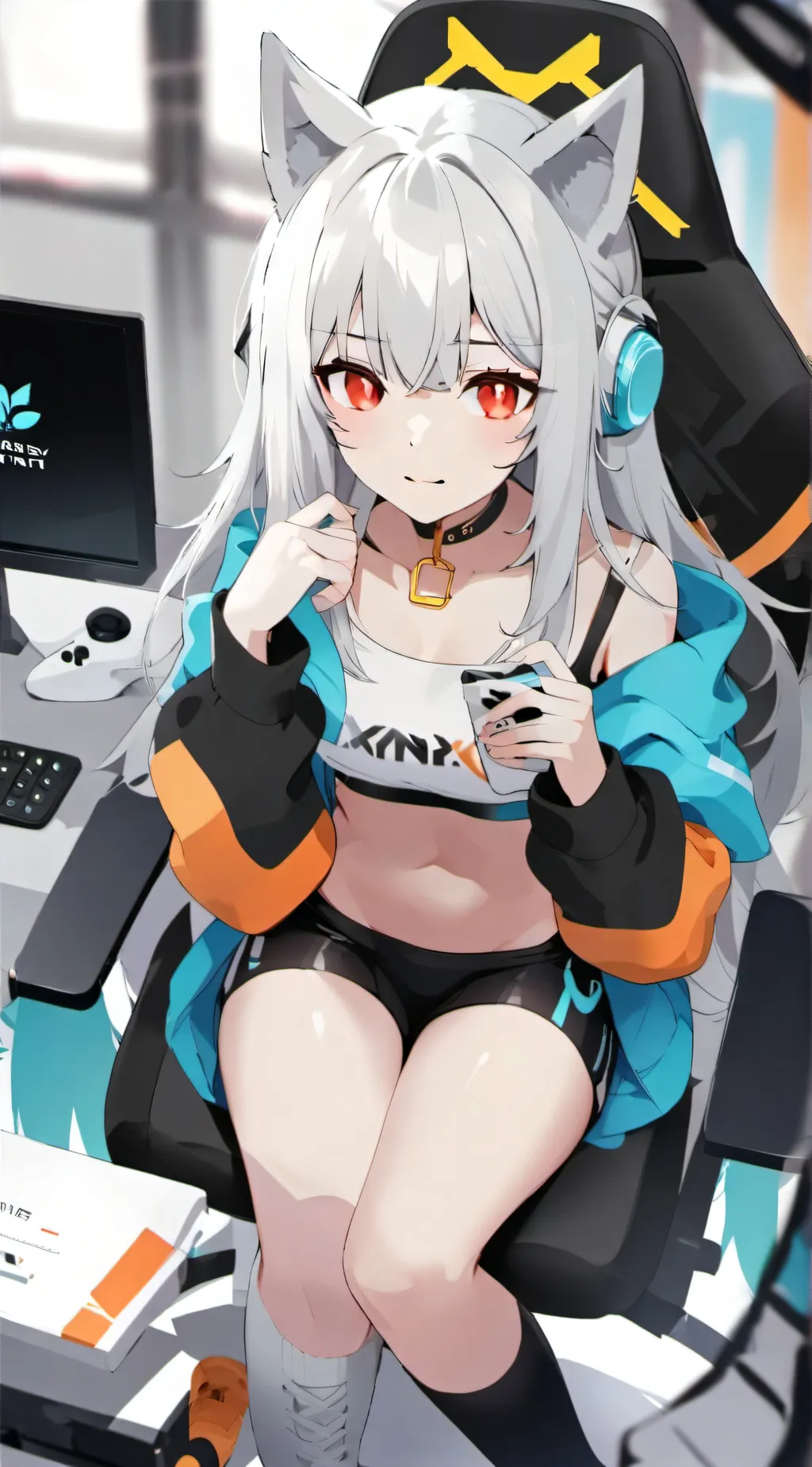 ai character: Snow background