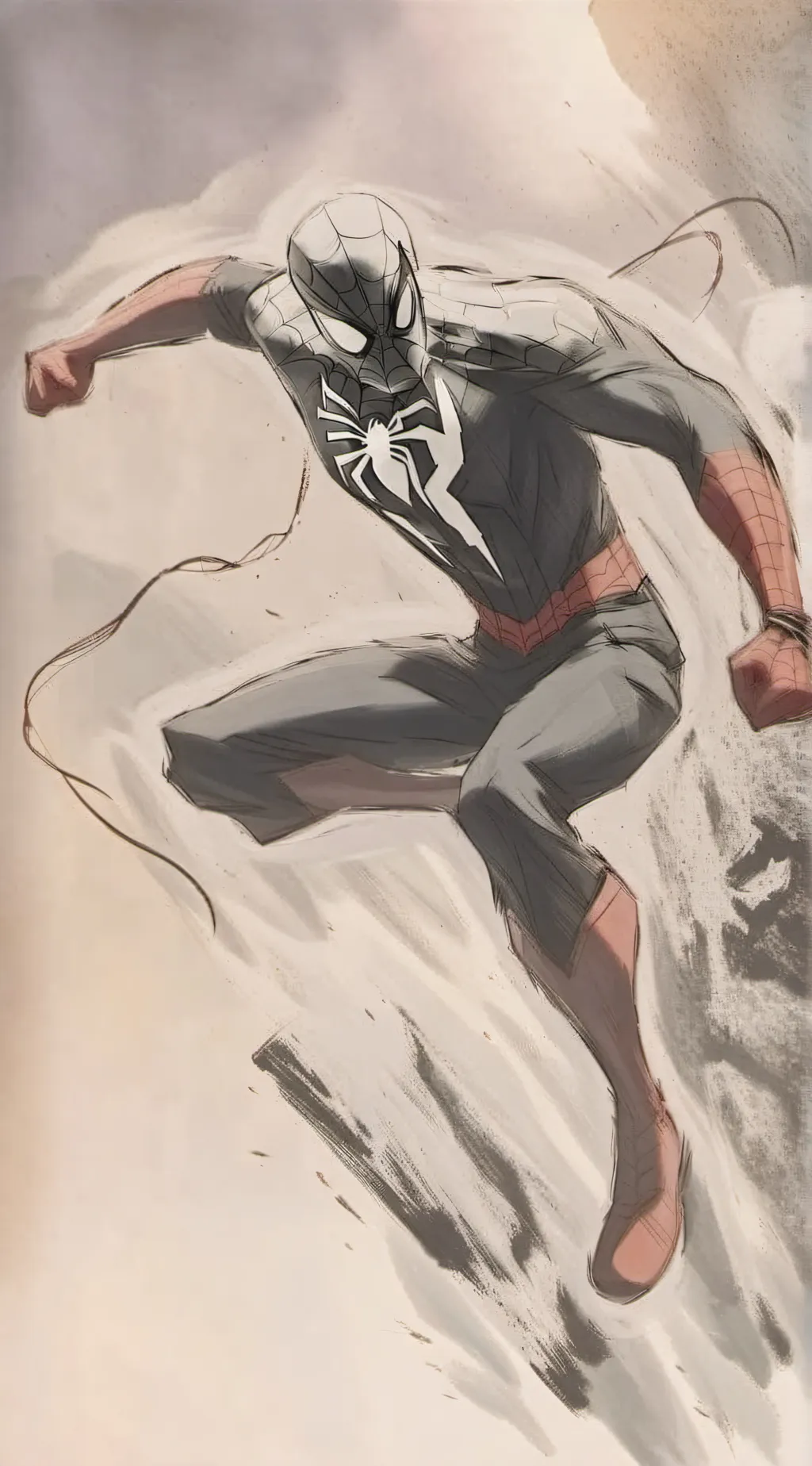 ai character: Spider man  background