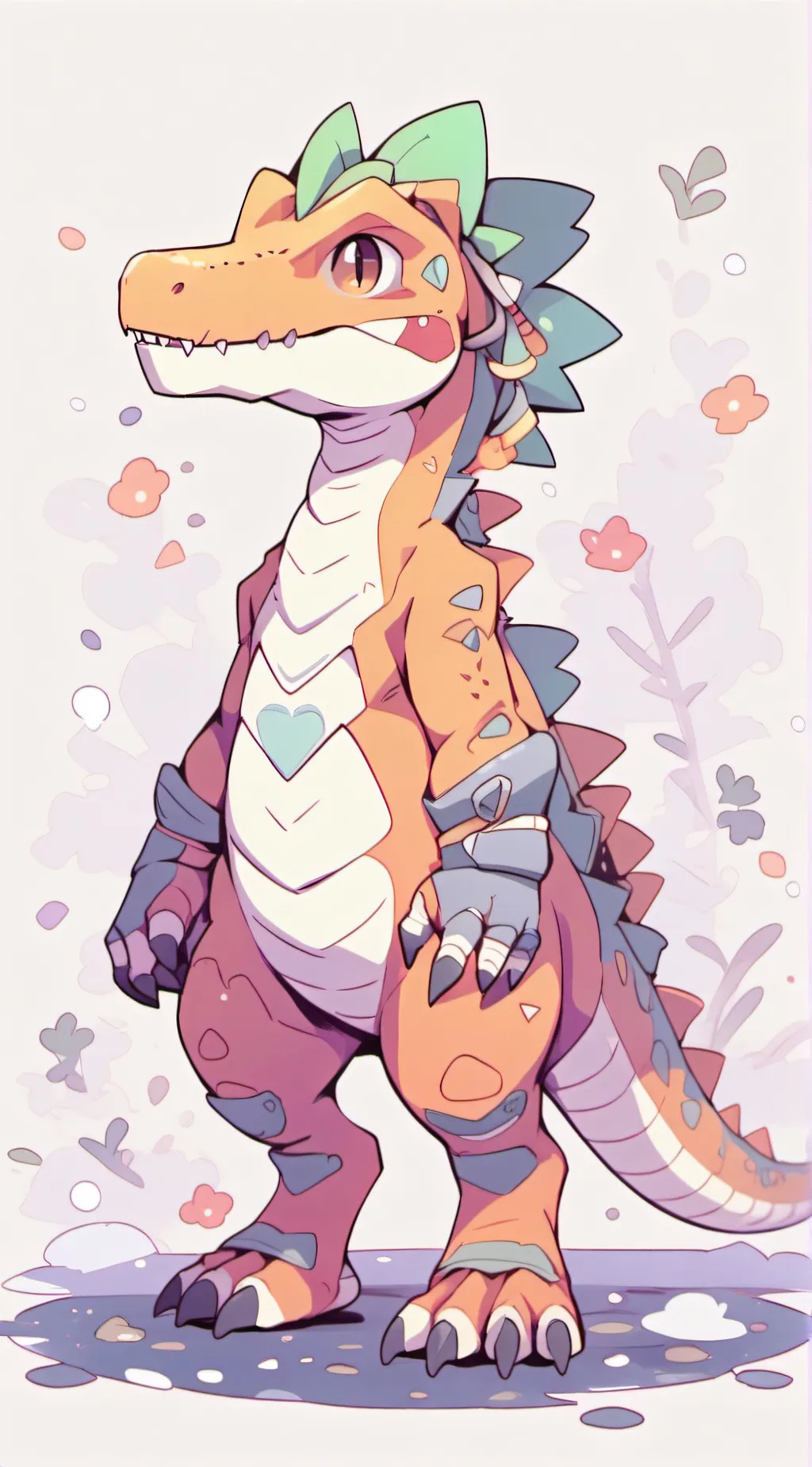 ai character: ★Orange★ background