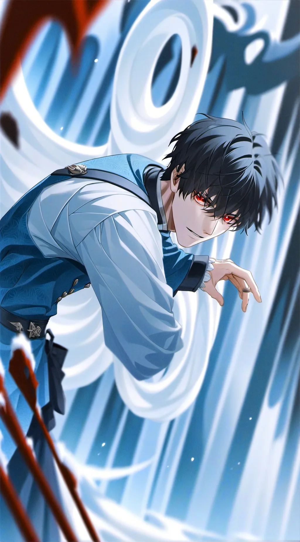 ai character: Justin  background