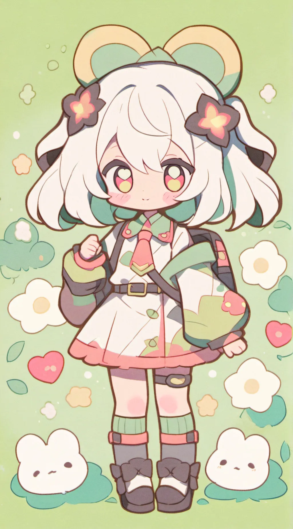 ai character: Never background