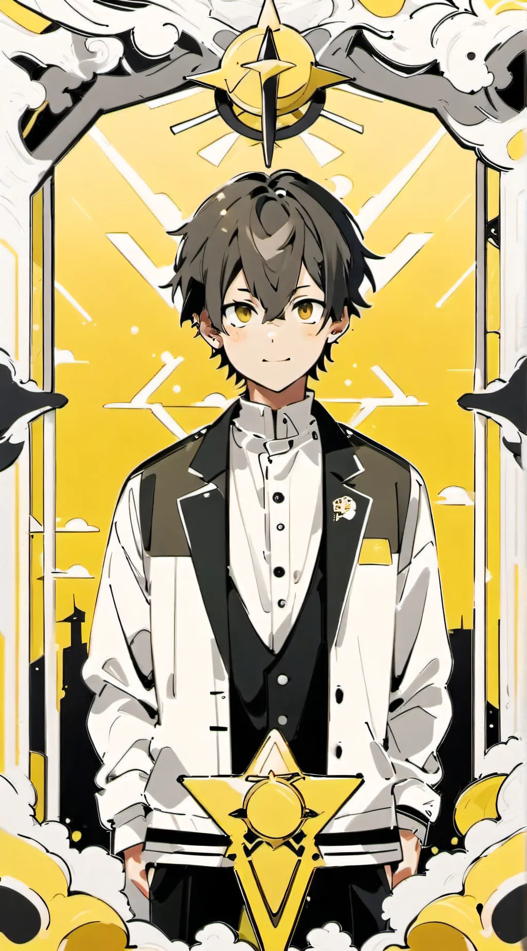 ai character: Metal cardbot  background