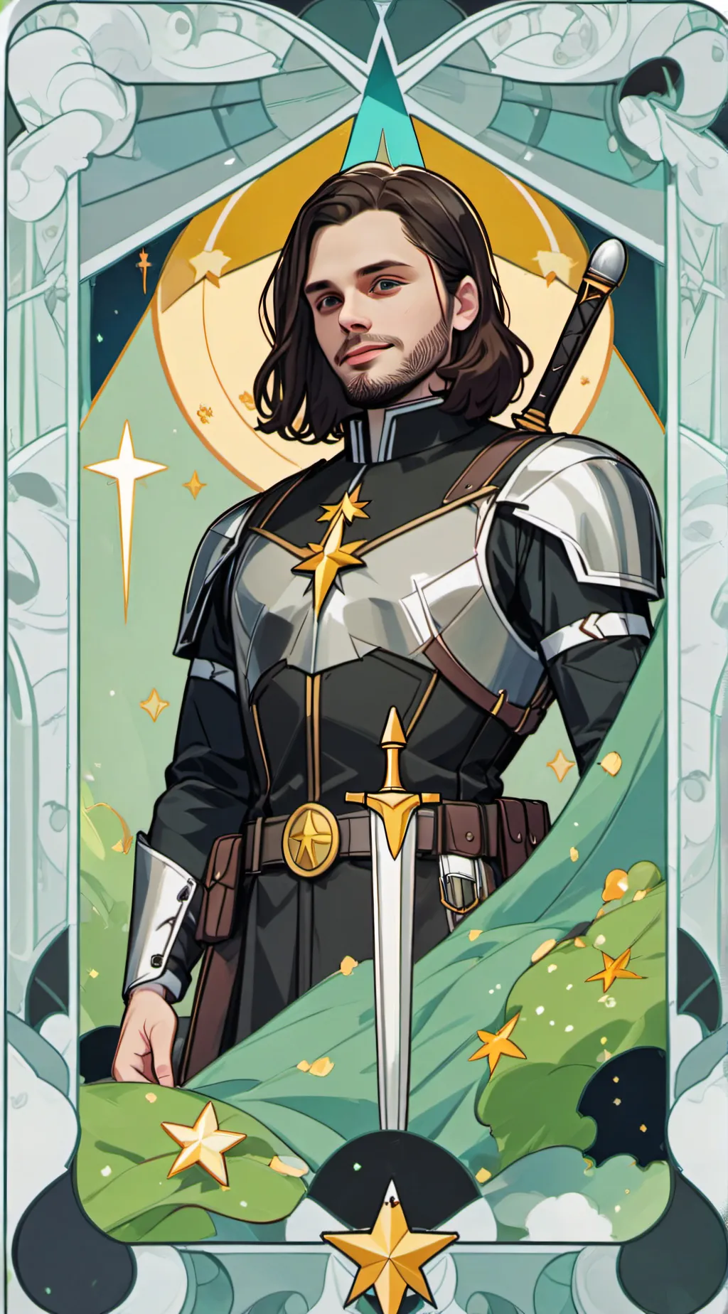 ai character: Bucky Barnes  background