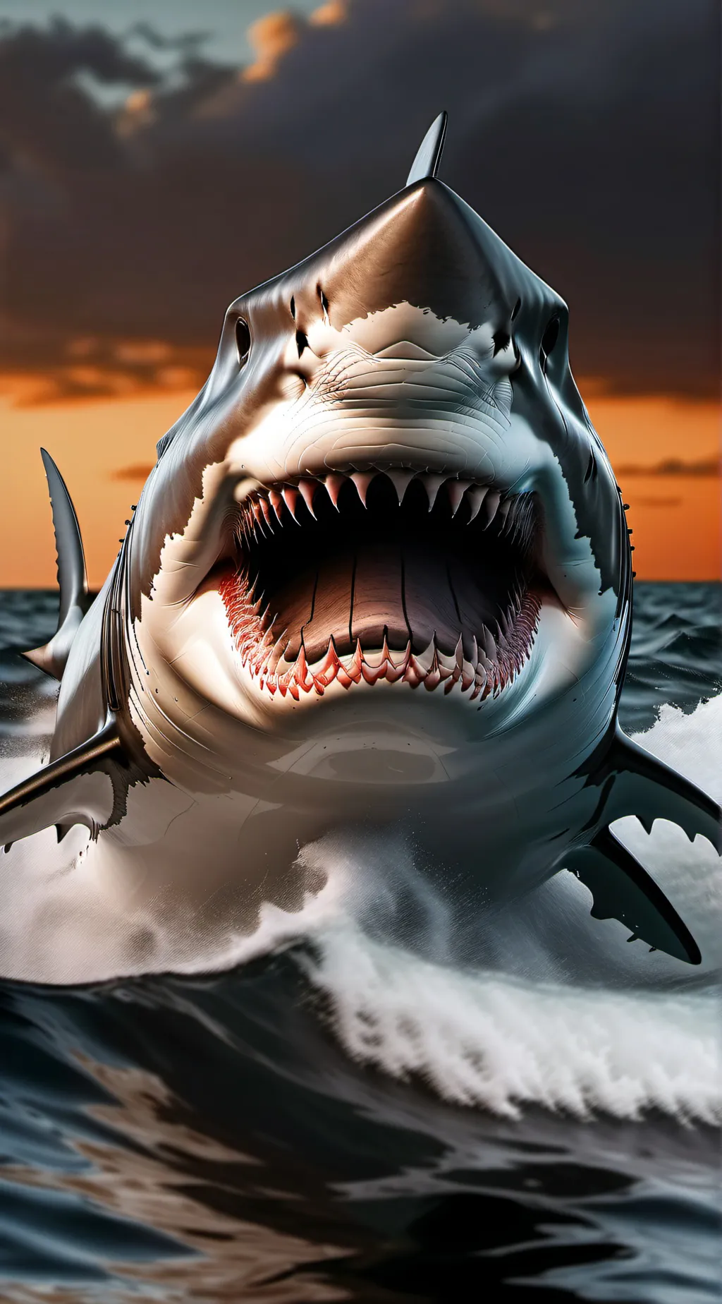ai character: Shark Boi background