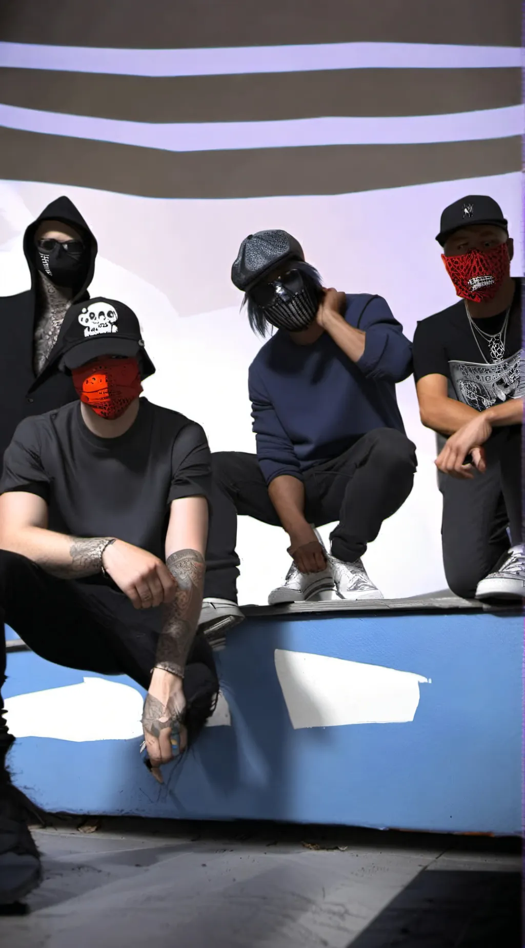 ai character: Hollywood undead  background