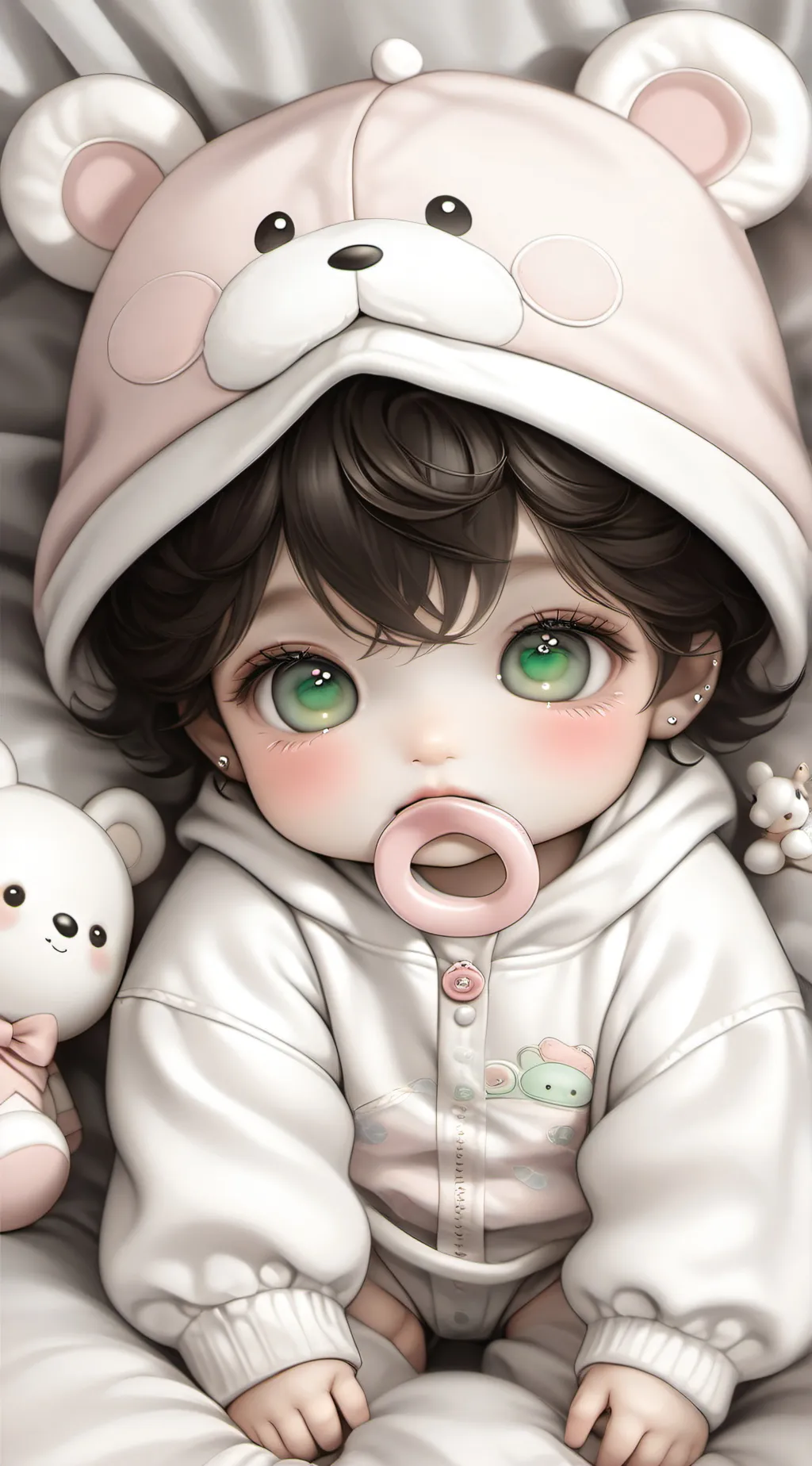ai character: hh the baby  background