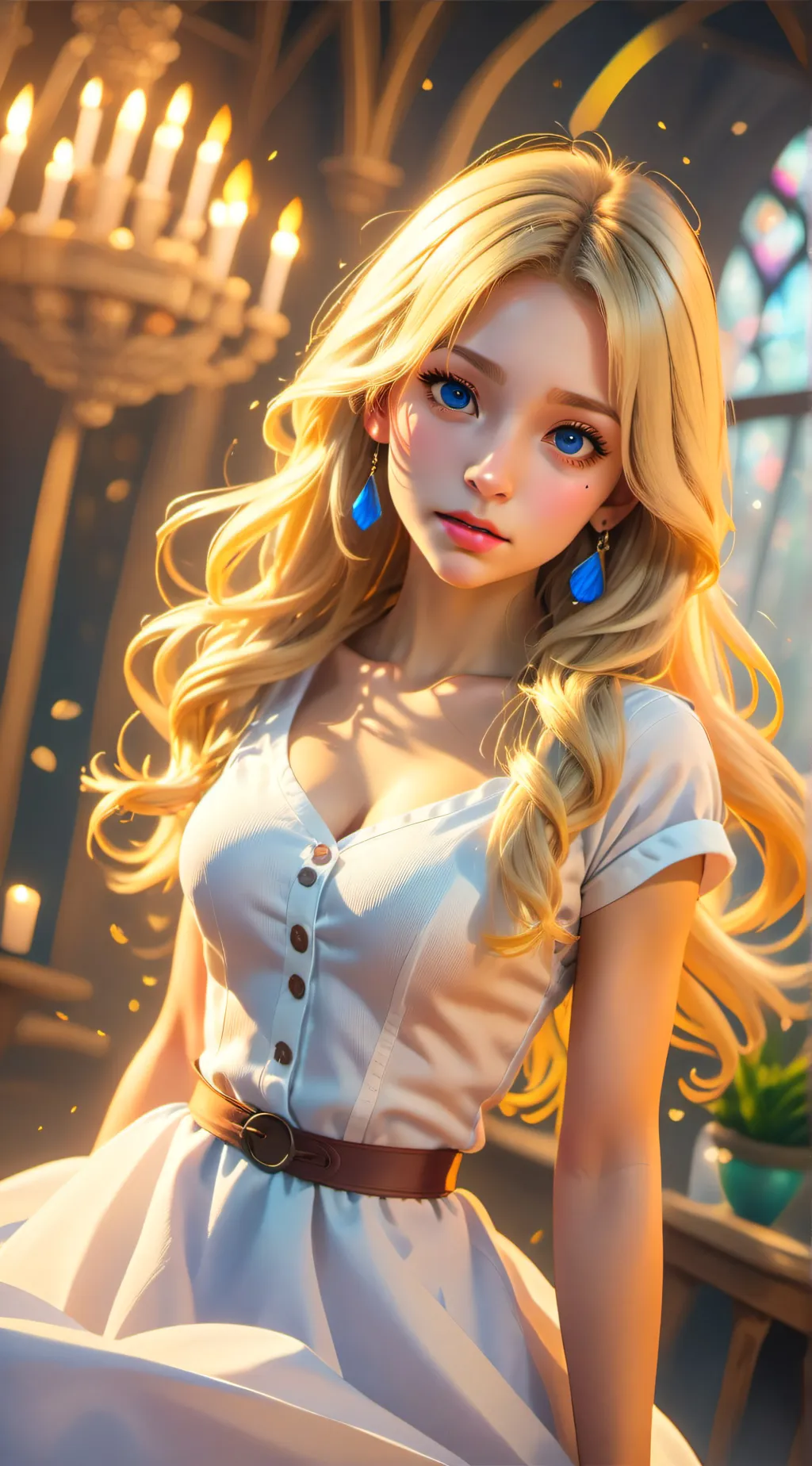 ai character: goldy background