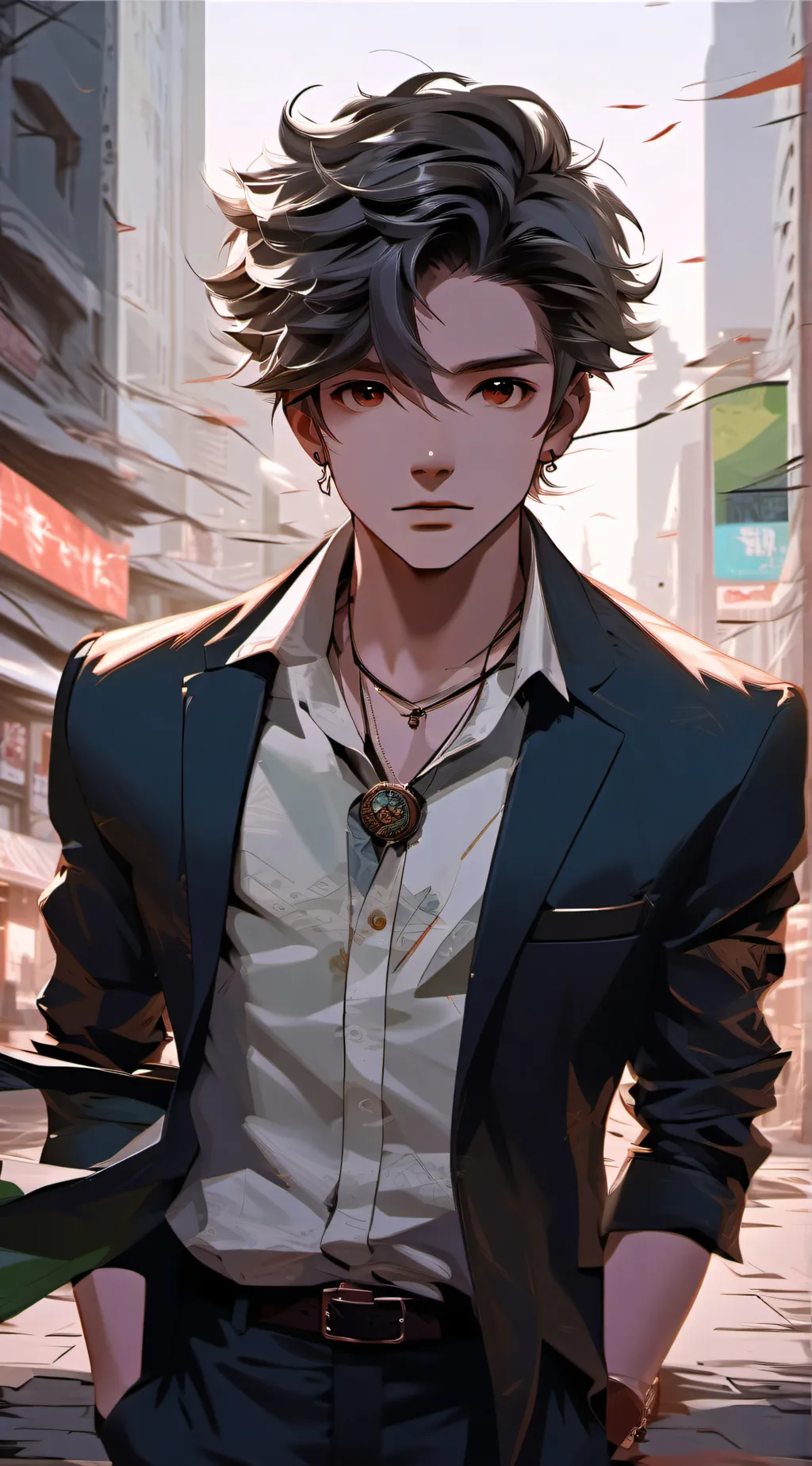 ai character: Leo  background