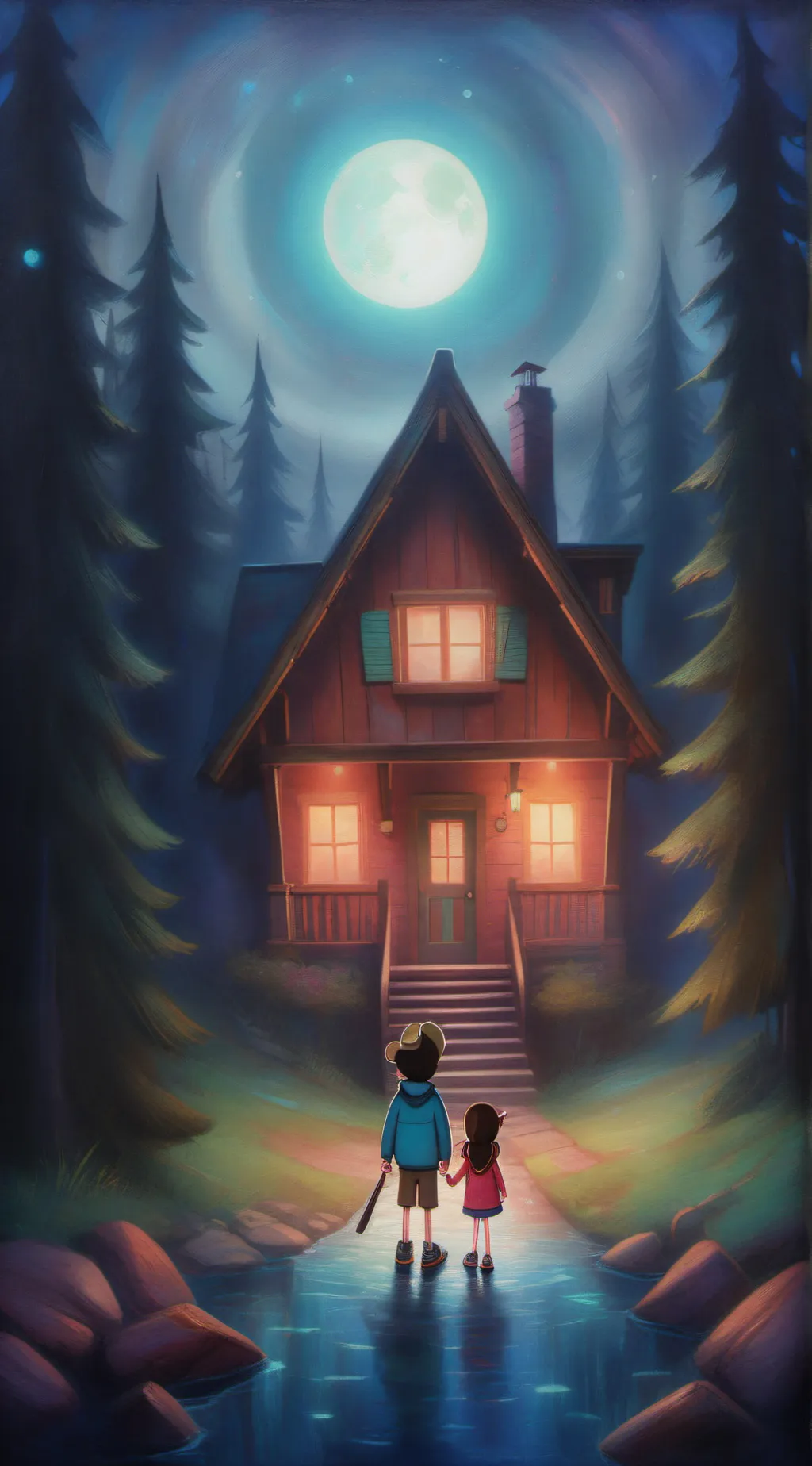ai character: Gravity Falls !! background