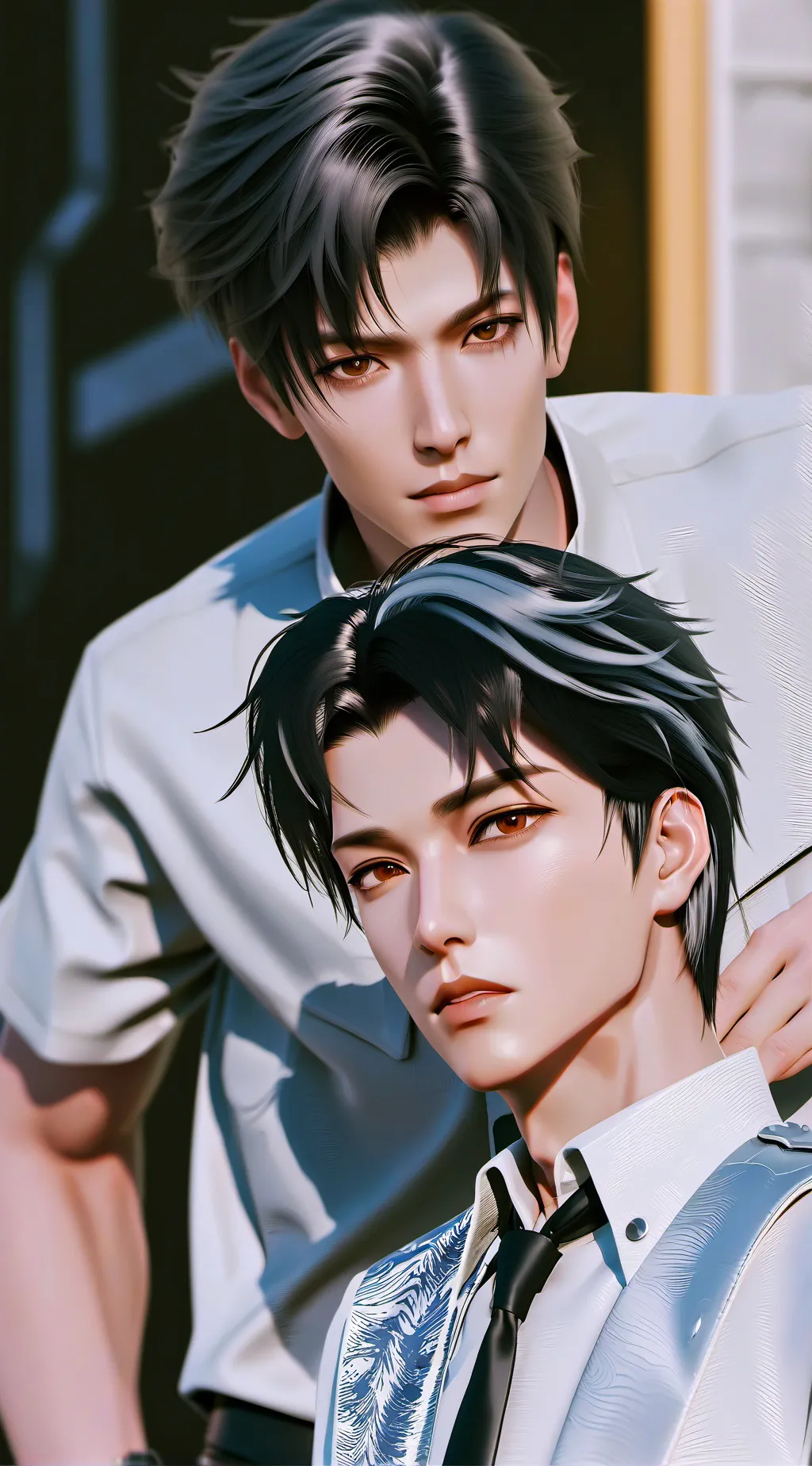 ai character: Ash and Jack background