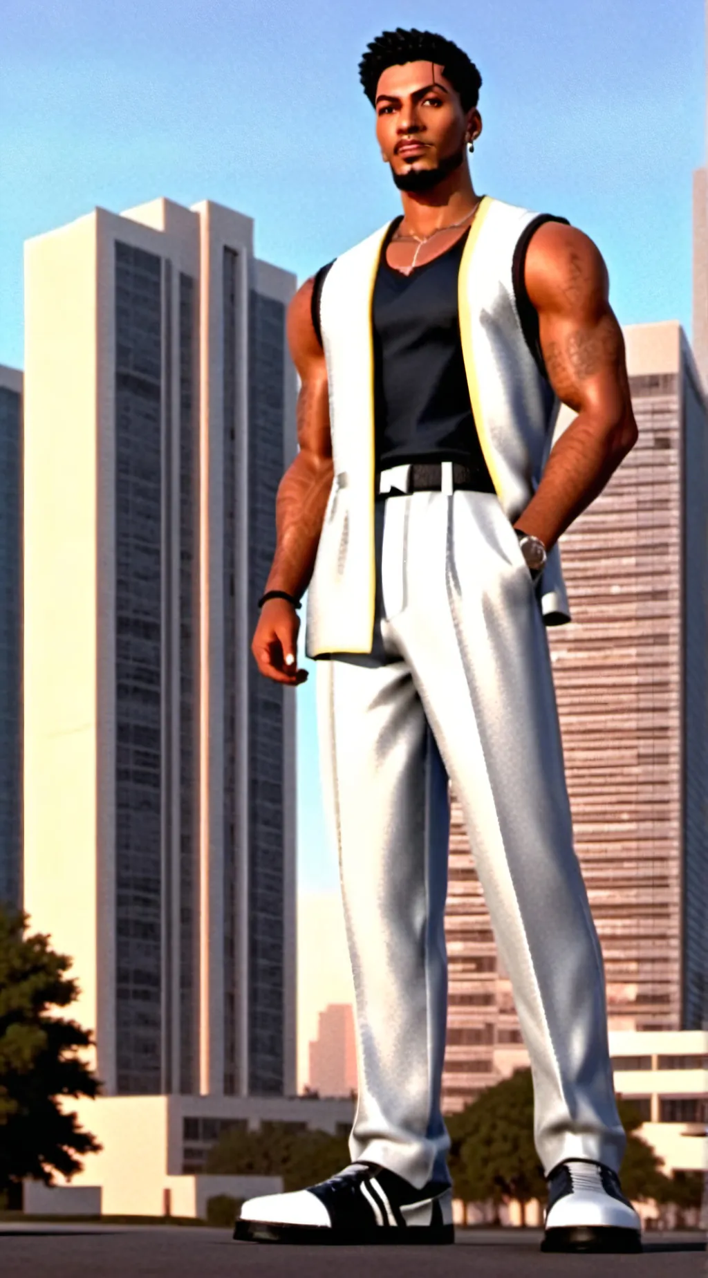 ai character: Conley Georgia  background