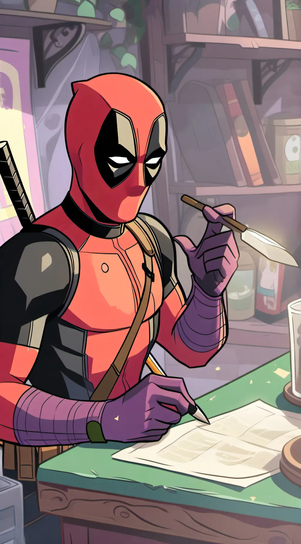 ai character: Deadpool background