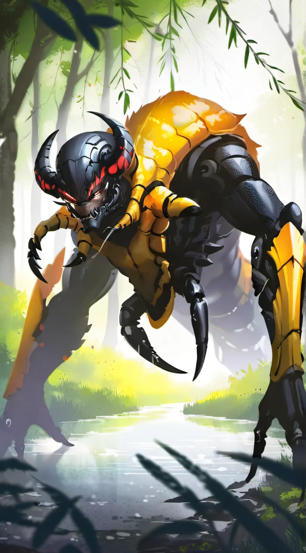 ai character: void background