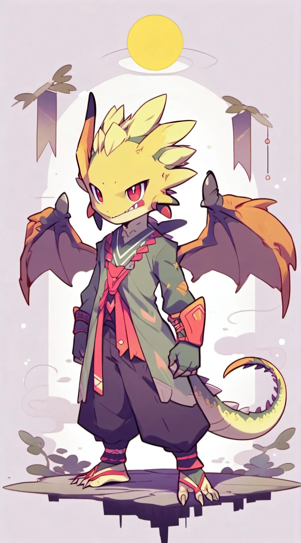 ai character: ★Yellow★ background