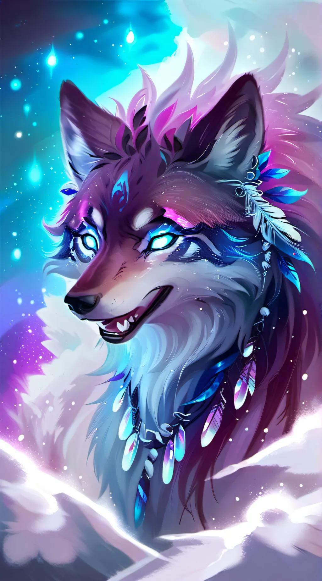 ai character: galaxy  background
